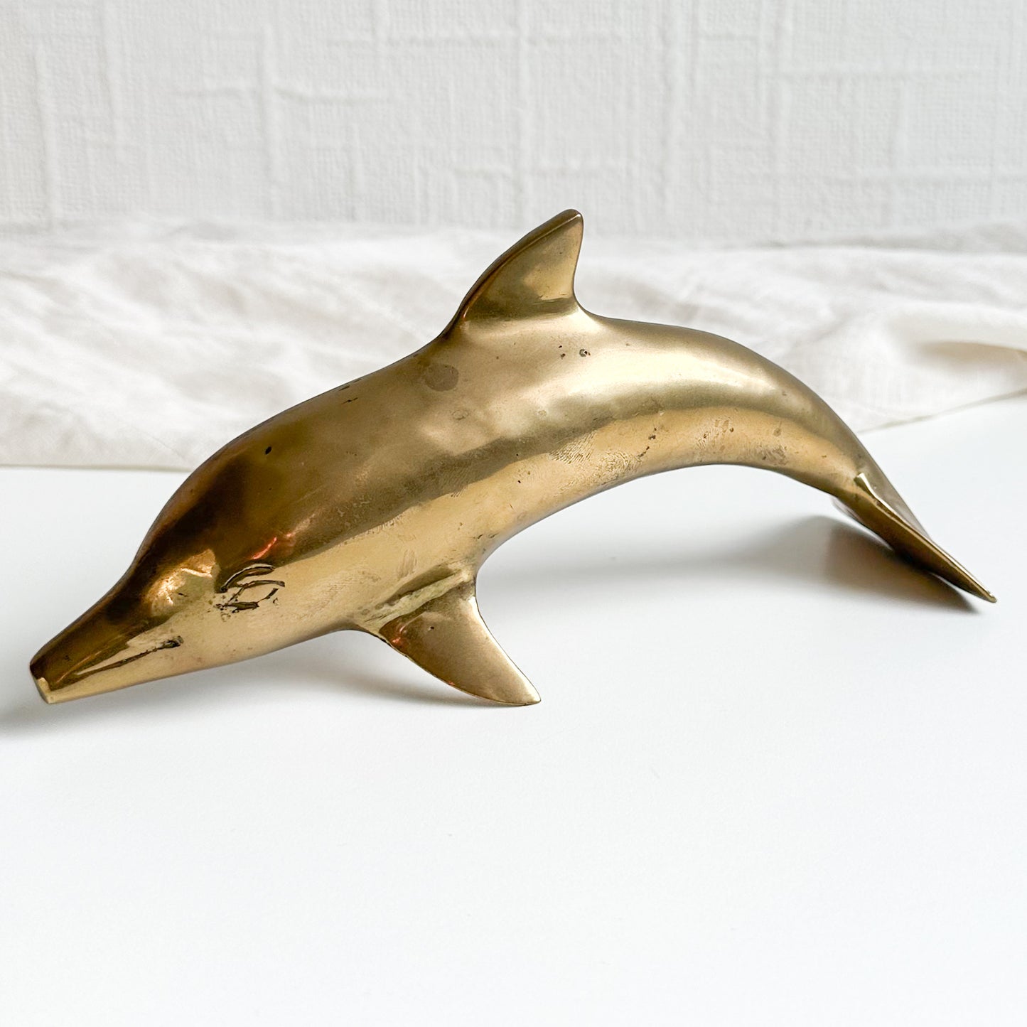 Brass Dolphin Figurine