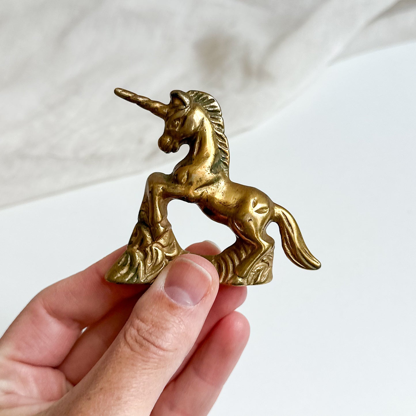 Solid Brass Unicorn Figurine