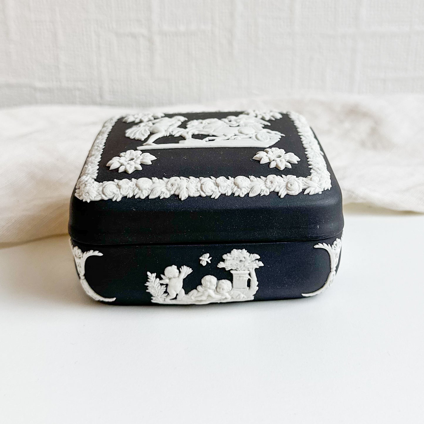 Black Jasperware Box by Wedgwood
