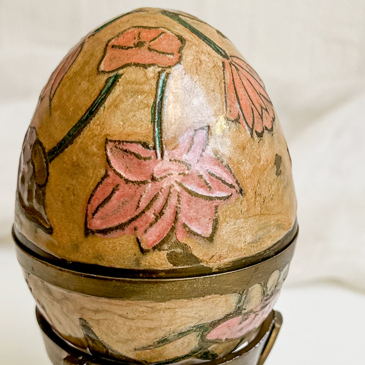 Cloisonné Egg Shaped Box