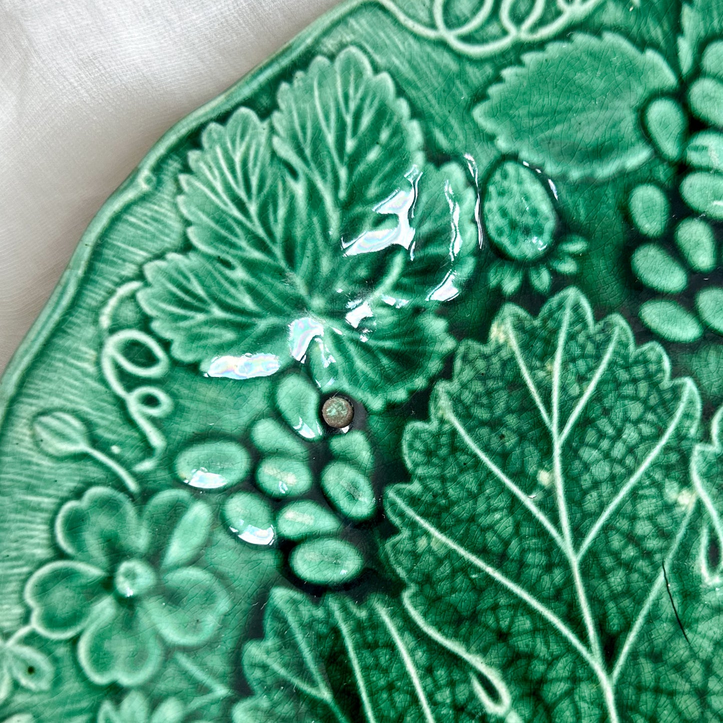 Pair of Majolica Plates