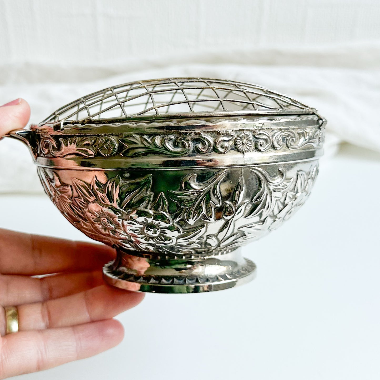 Metal Rose Bowl