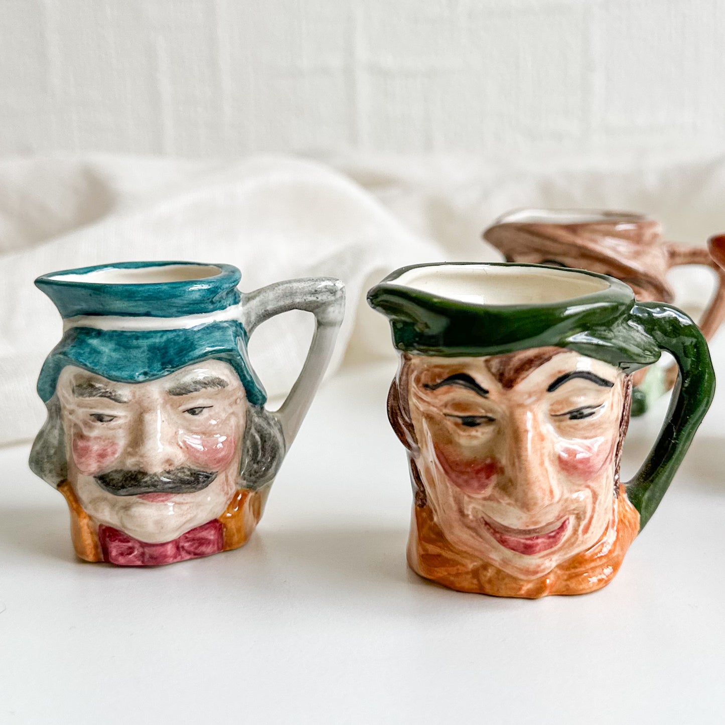 6 Miniature Toby Jugs