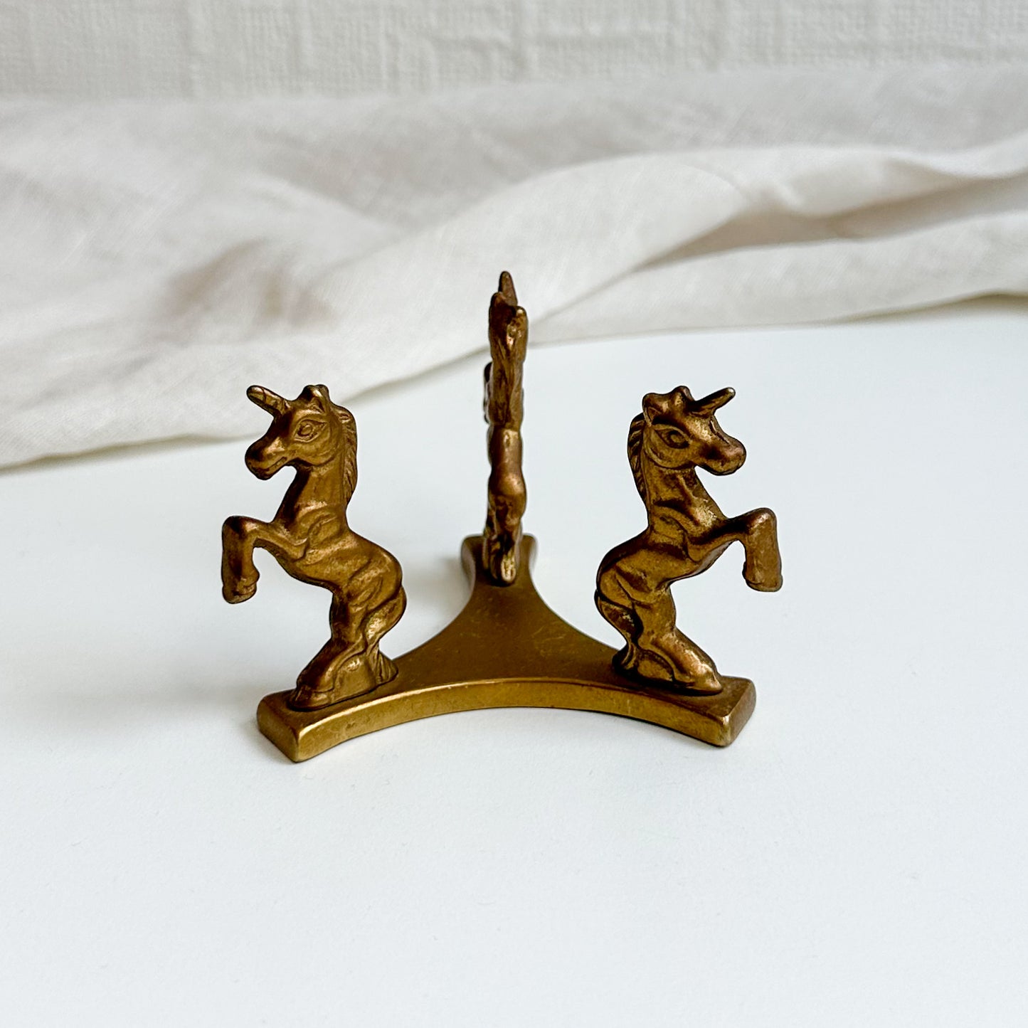 Brass Stand with Unicorns