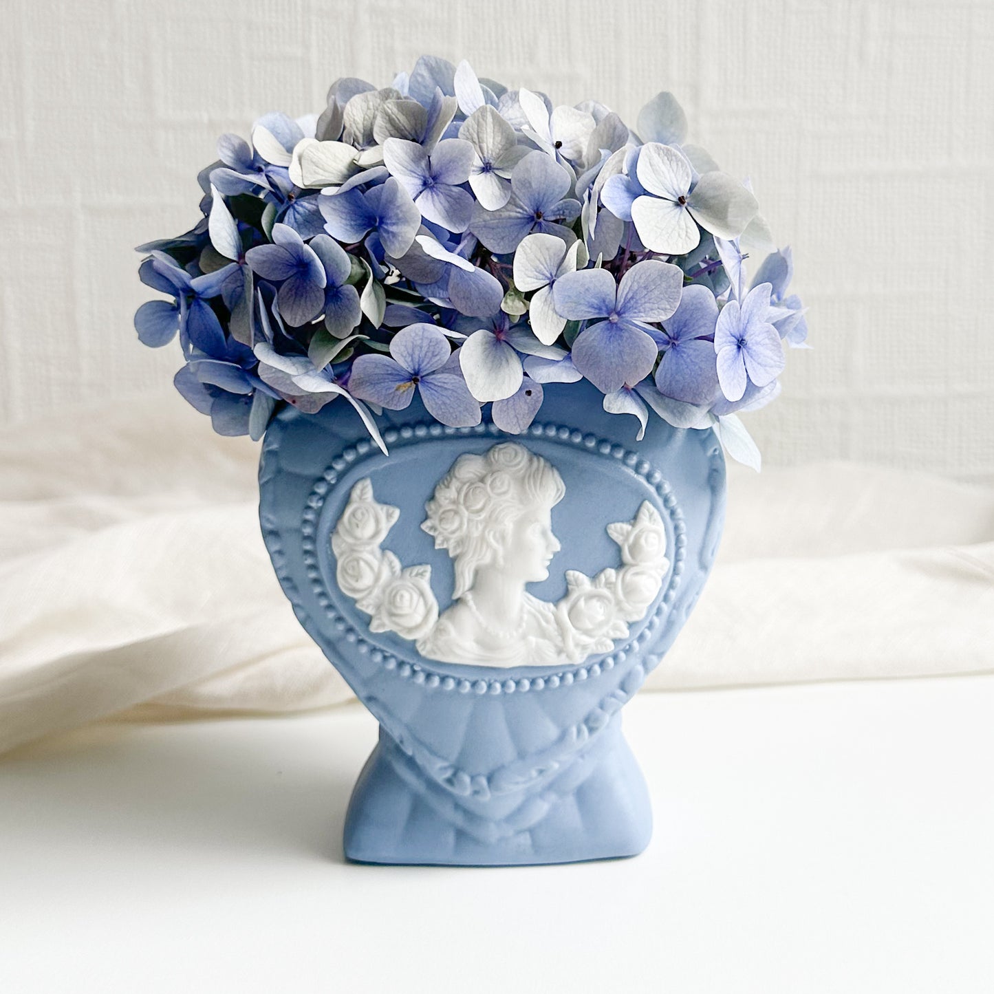 Blue Jasperware Bud Vase