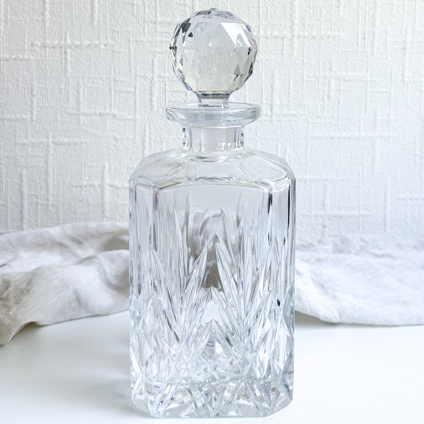 Vintage Heavy Crystal Decanter