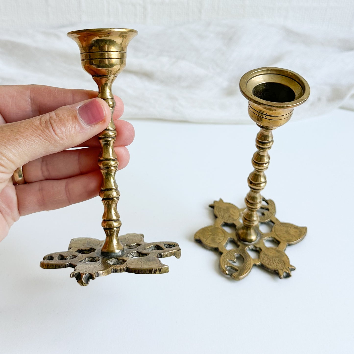 Pair of Brass Candlesticks