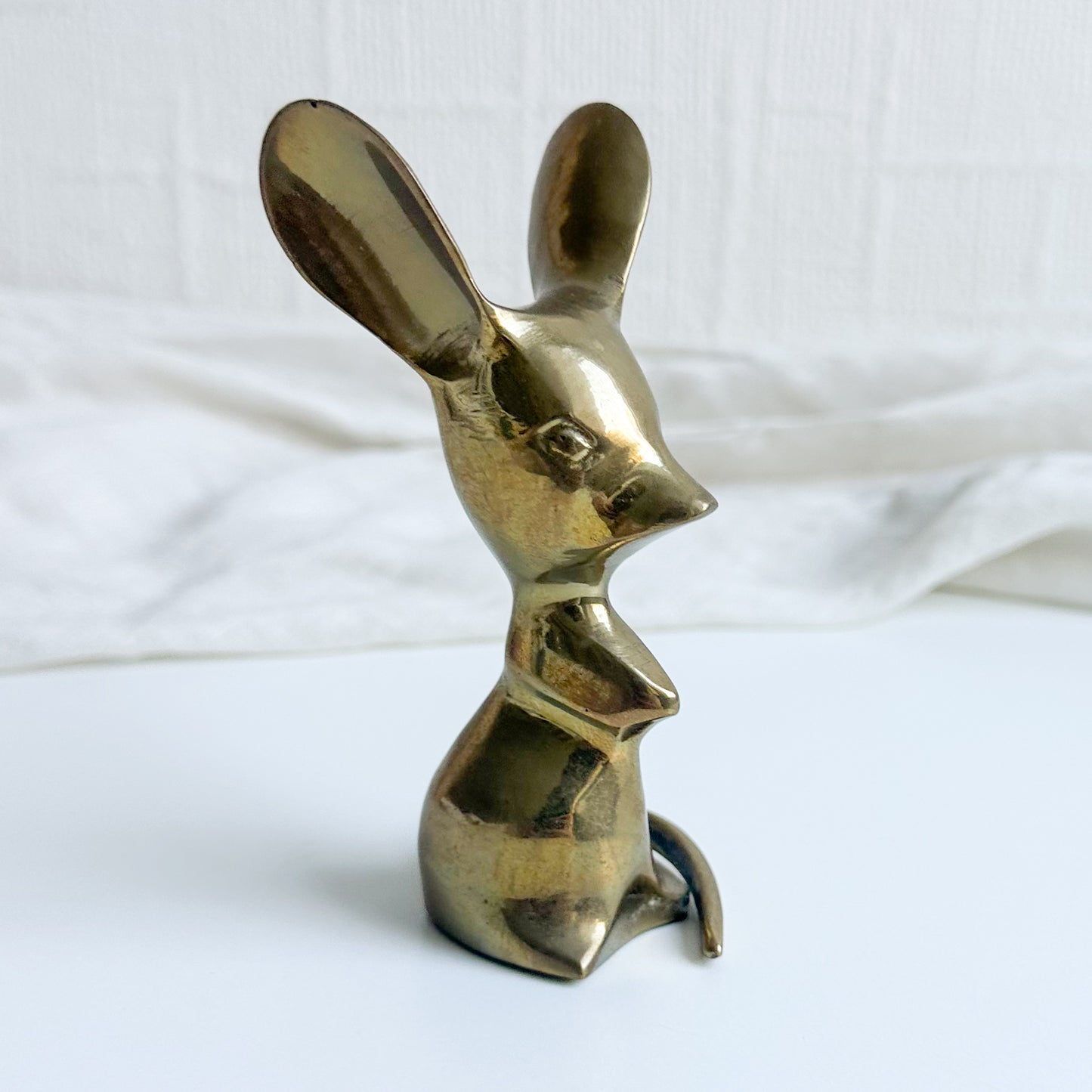Brass Mouse Figurine