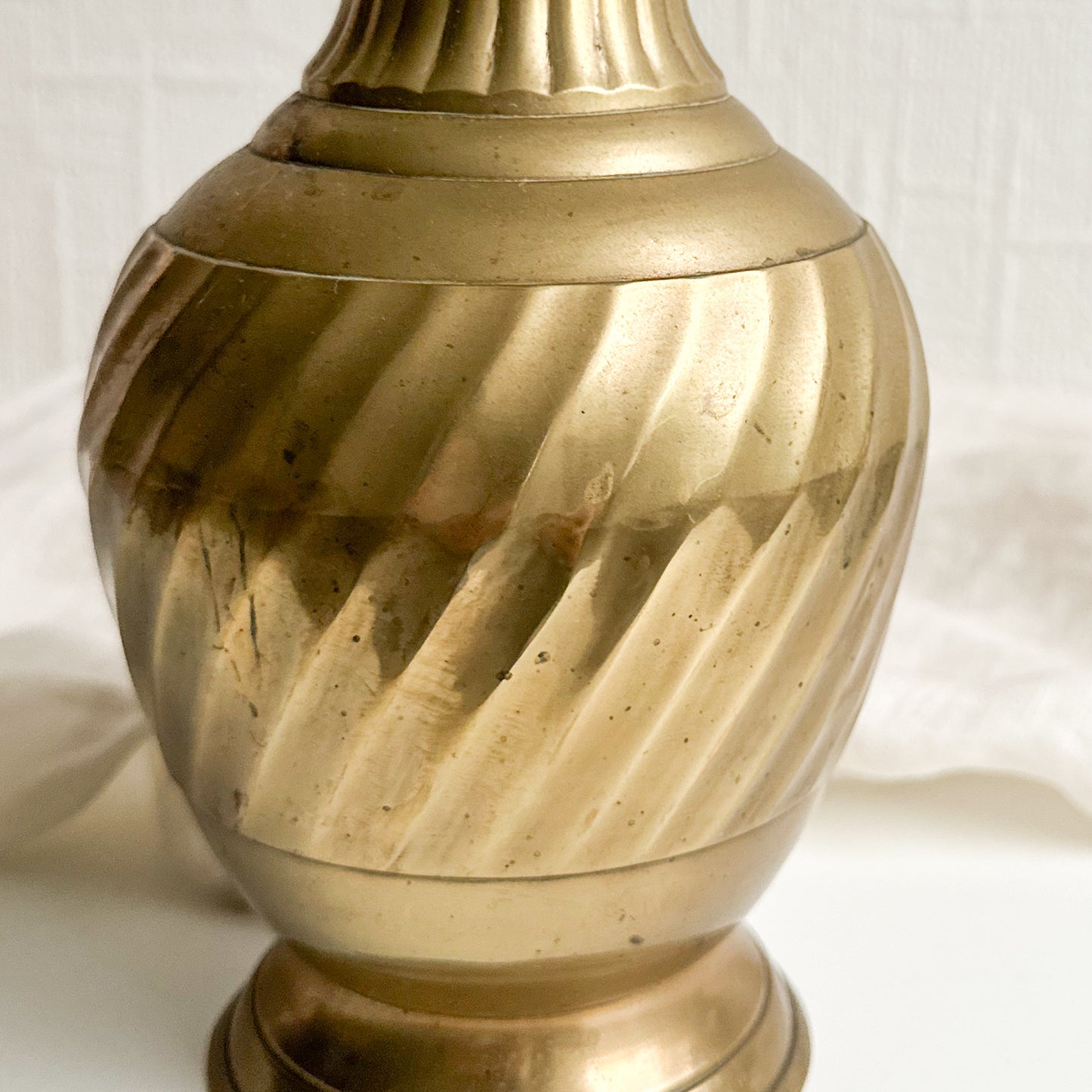 Tall Brass Vase