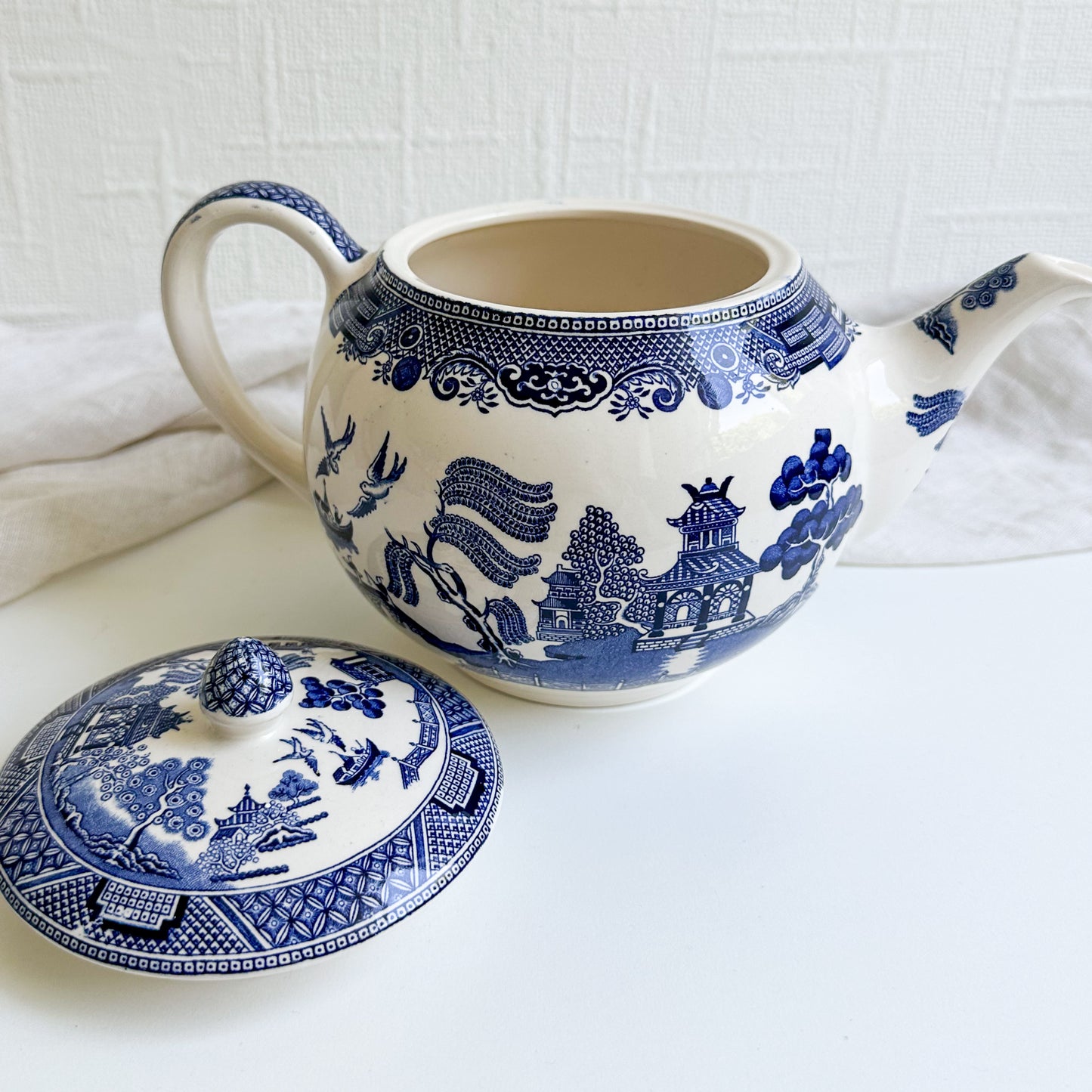 Johnson Bros Willow Teapot