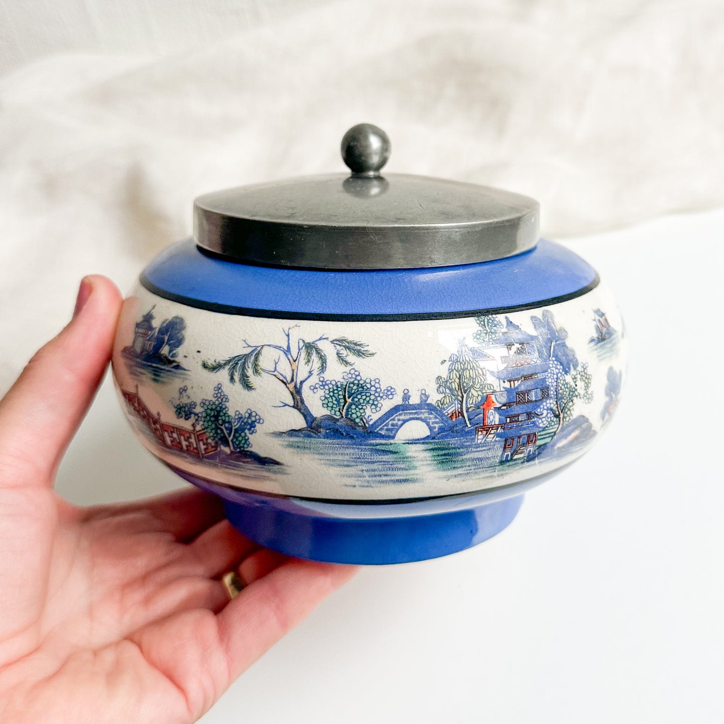 Antique Bowl with Lid
