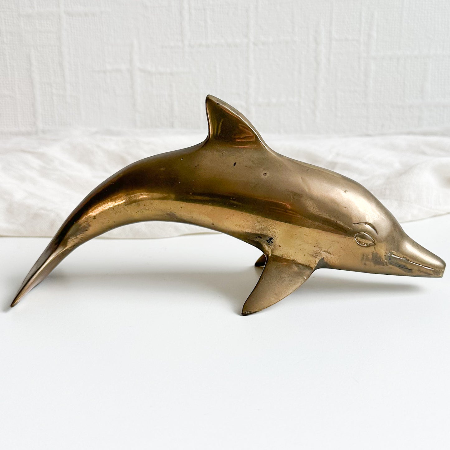 Brass Dolphin Figurine
