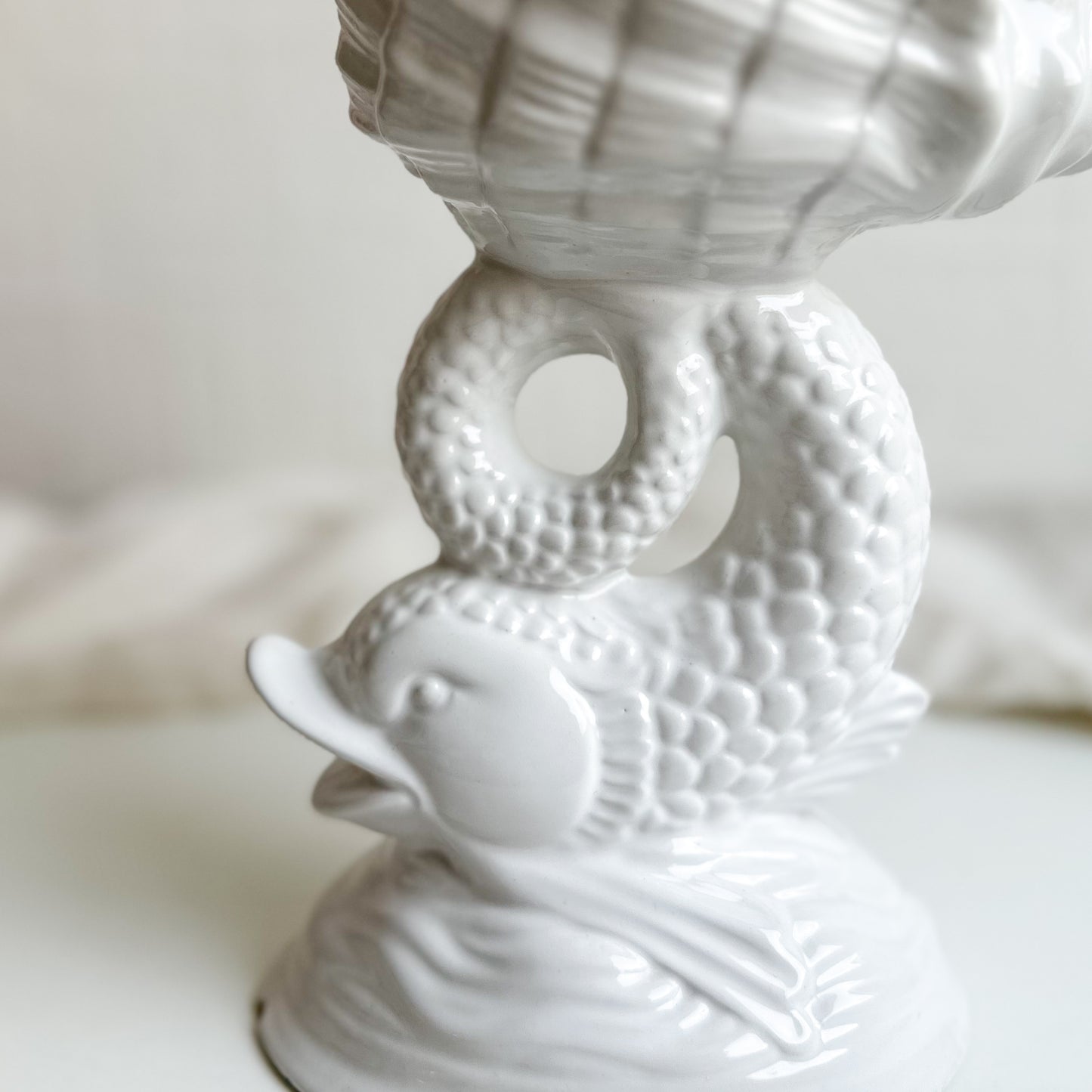 Bowl with Shell and Fish Design