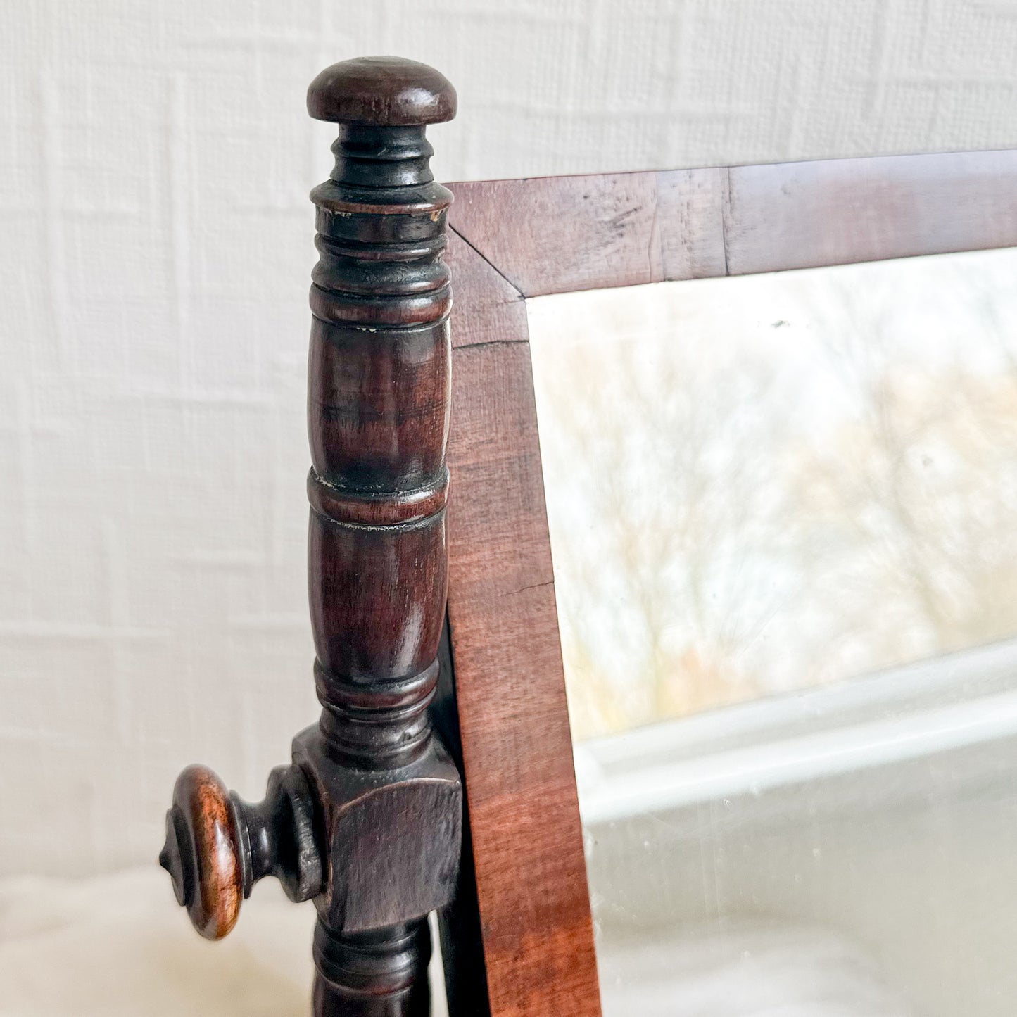 Georgian Wood Table Mirror