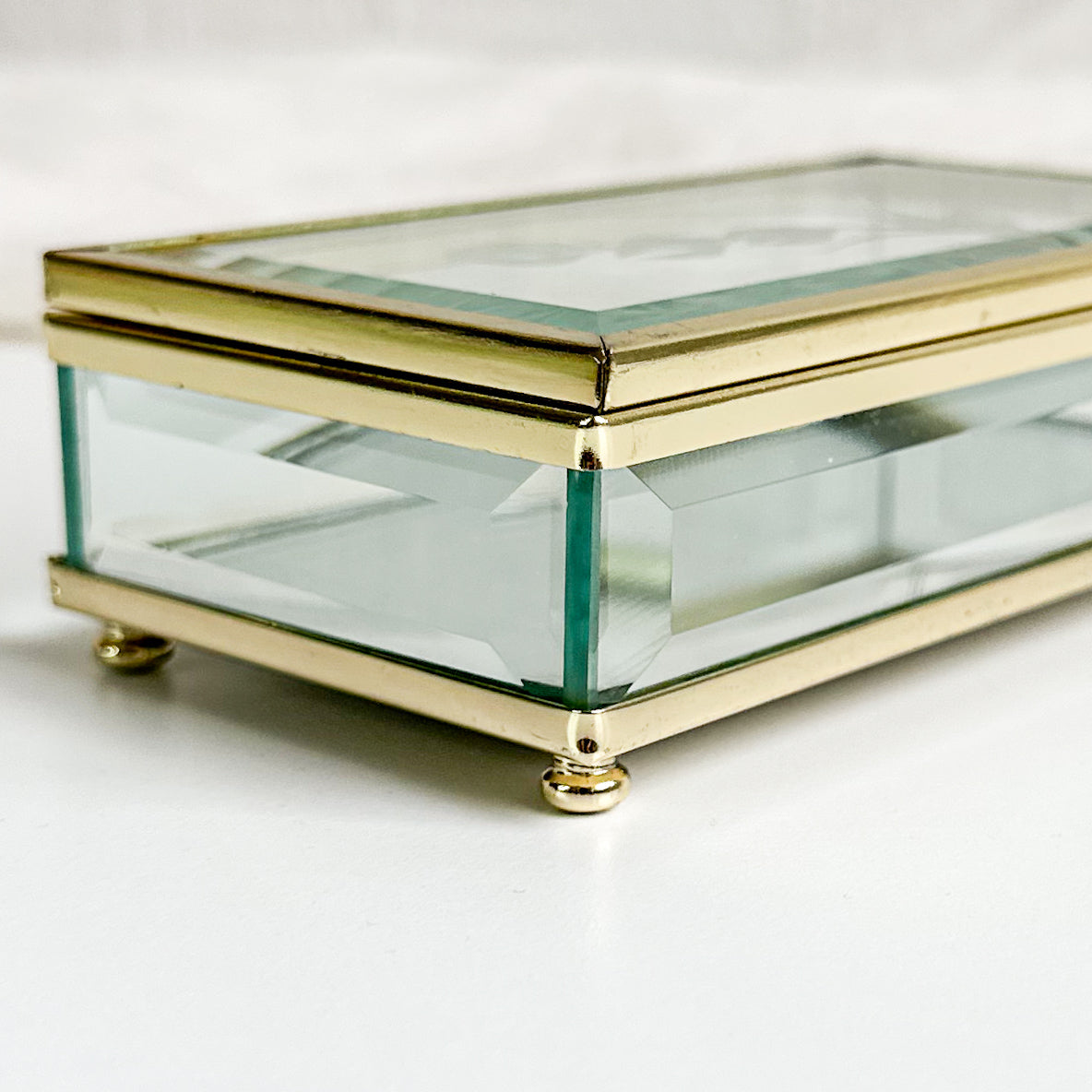 Bevelled Glass Jewellery Box