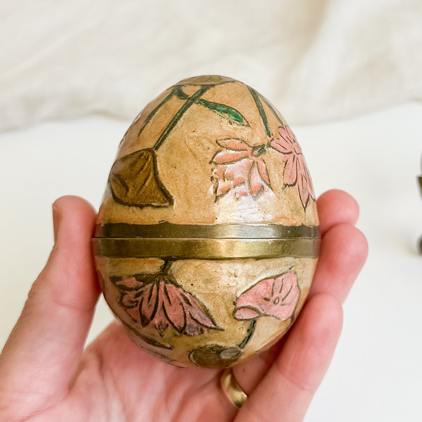 Cloisonné Egg Shaped Box