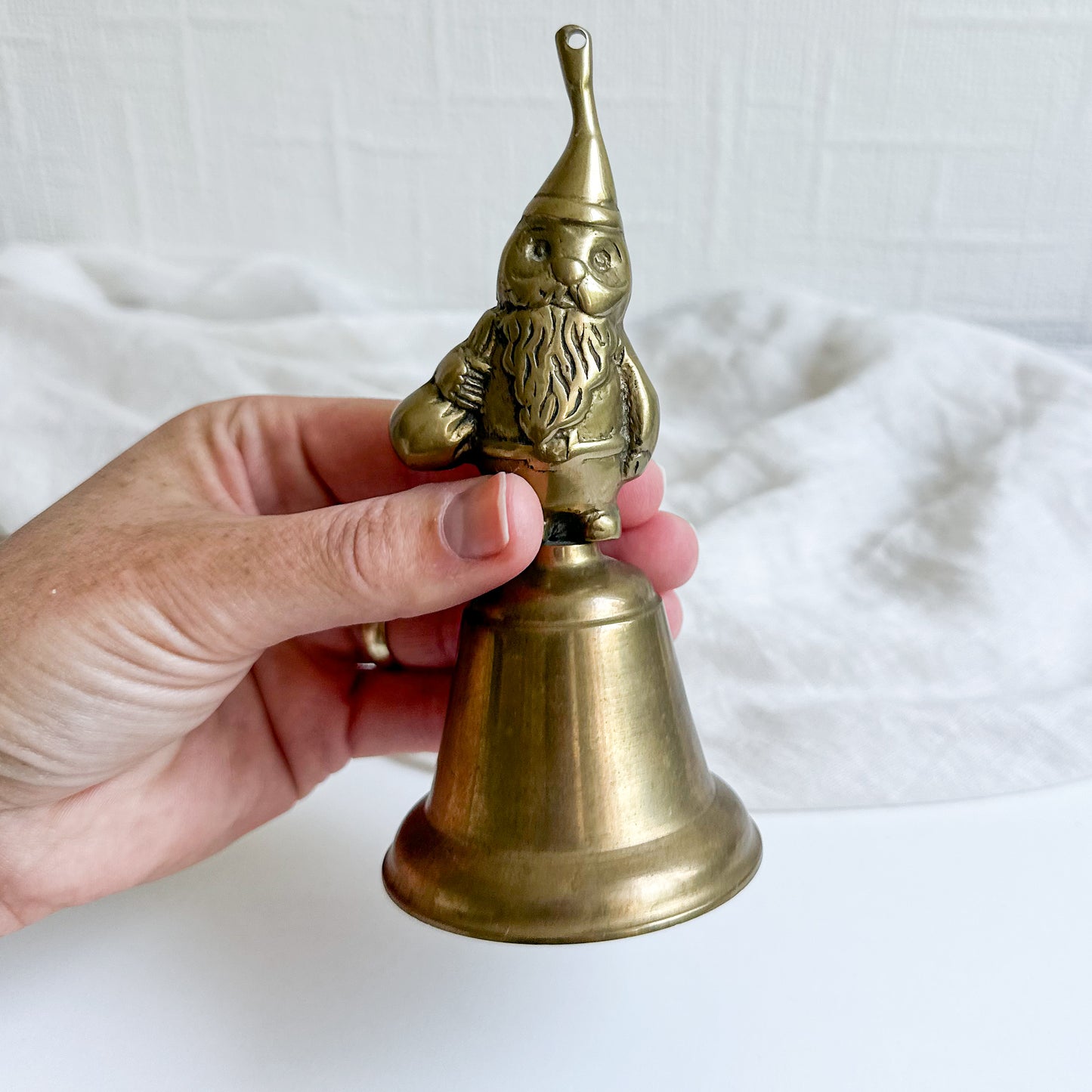 Santa / Gnome Brass Bell