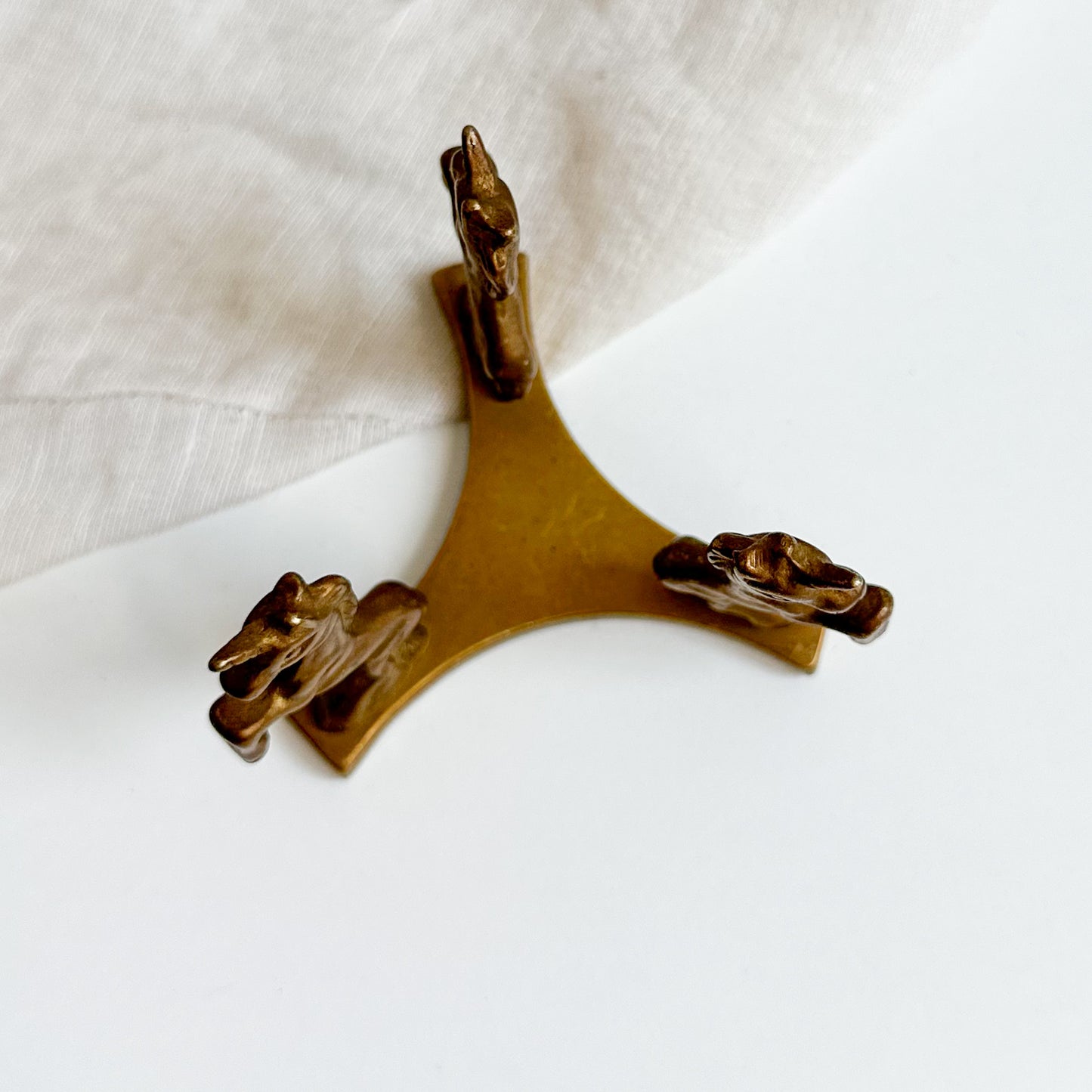 Brass Stand with Unicorns