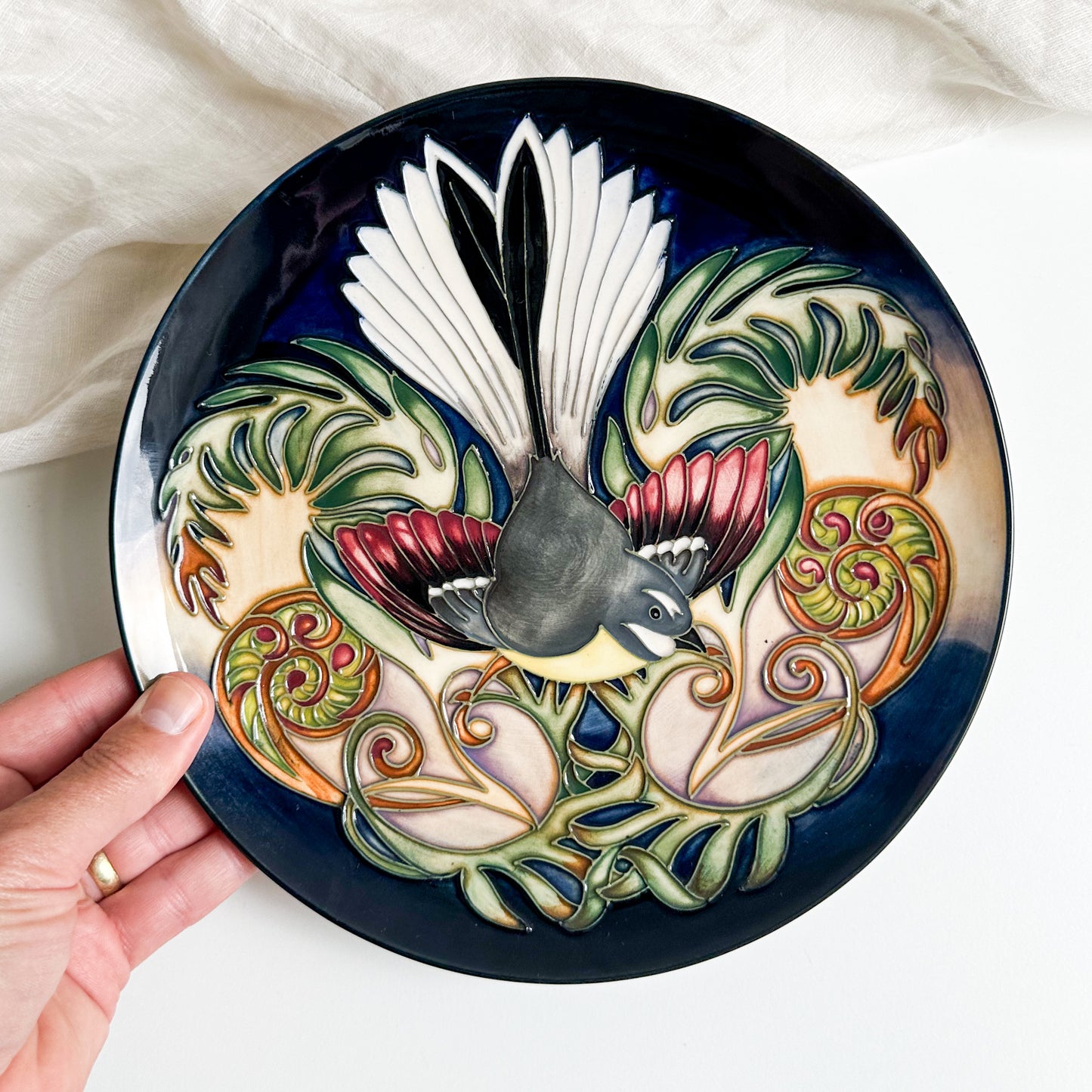 Moorcroft Fantail Plate