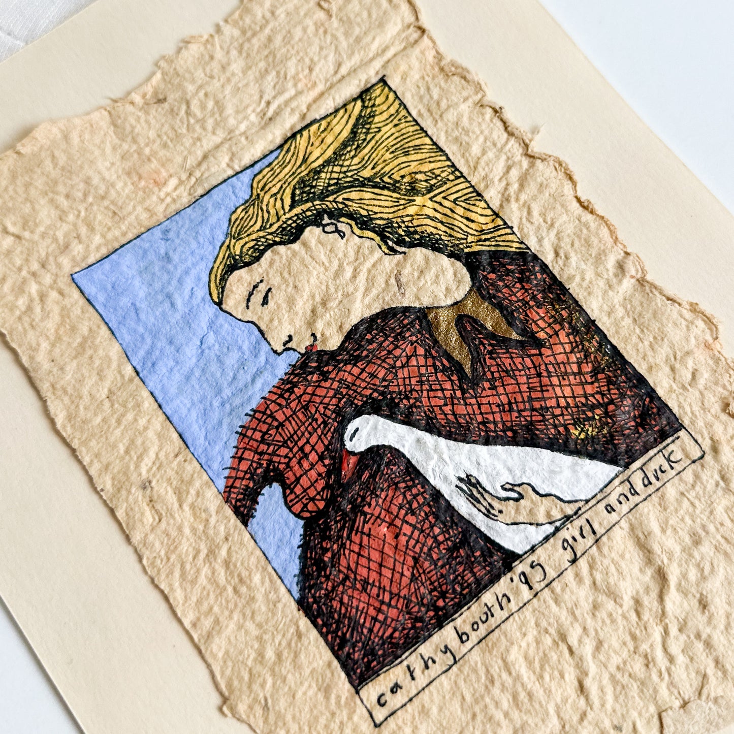 Original ‘Girl and Duck’ Illustration
