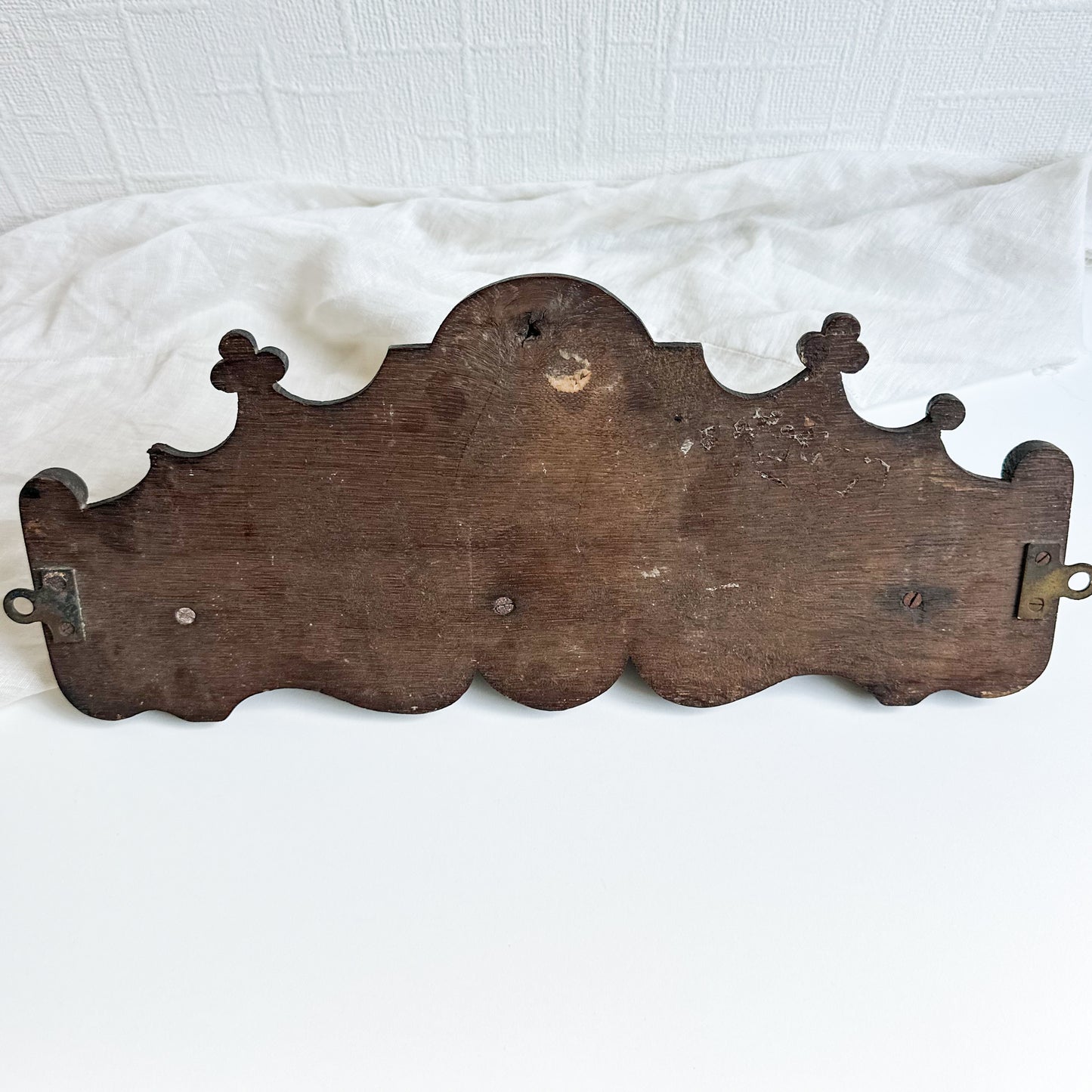 Dark Wood Wall Pipe Rack