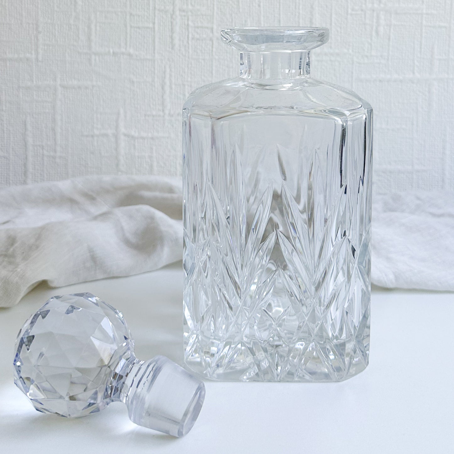 Vintage Heavy Crystal Decanter