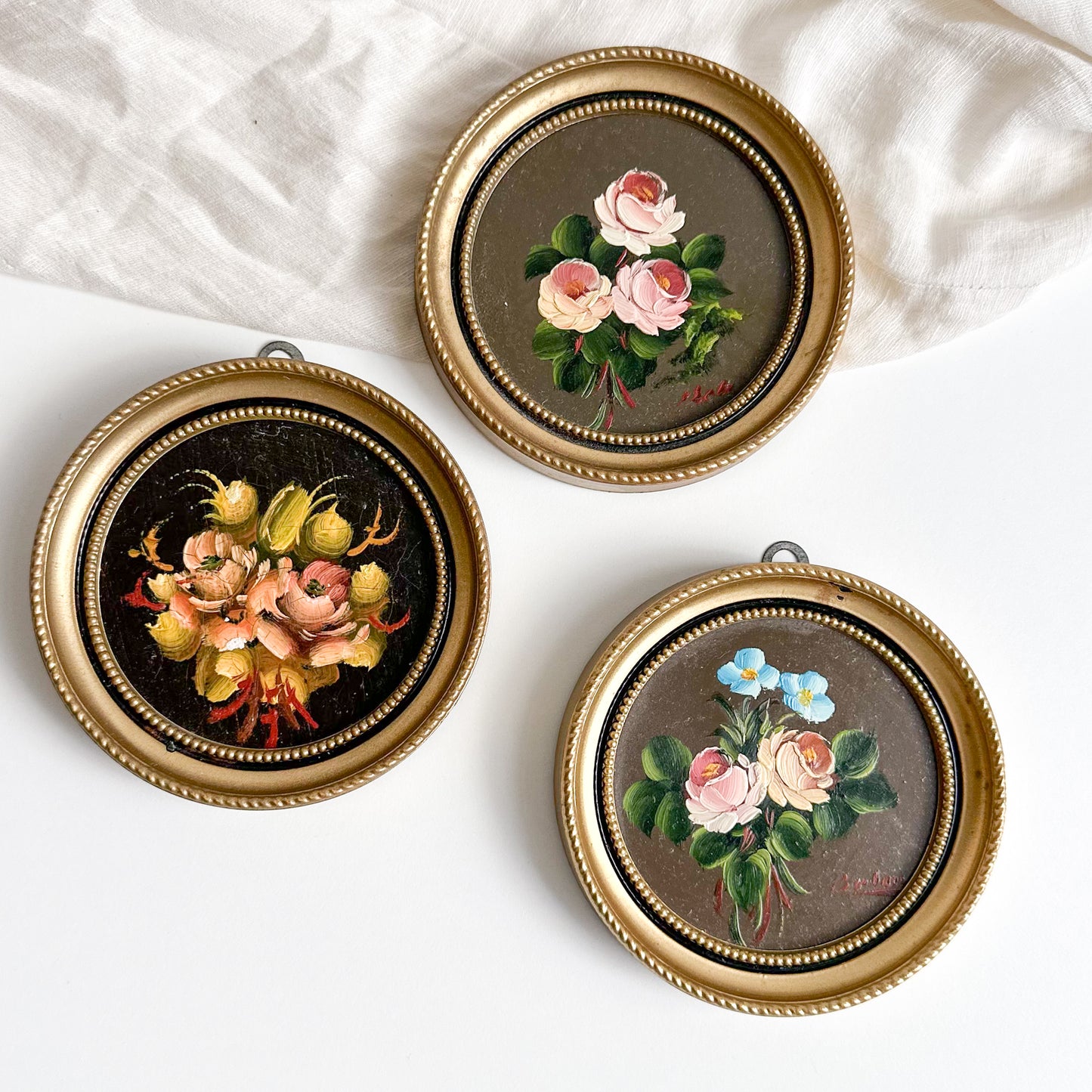 Set of 3 Mini Oil Paintings