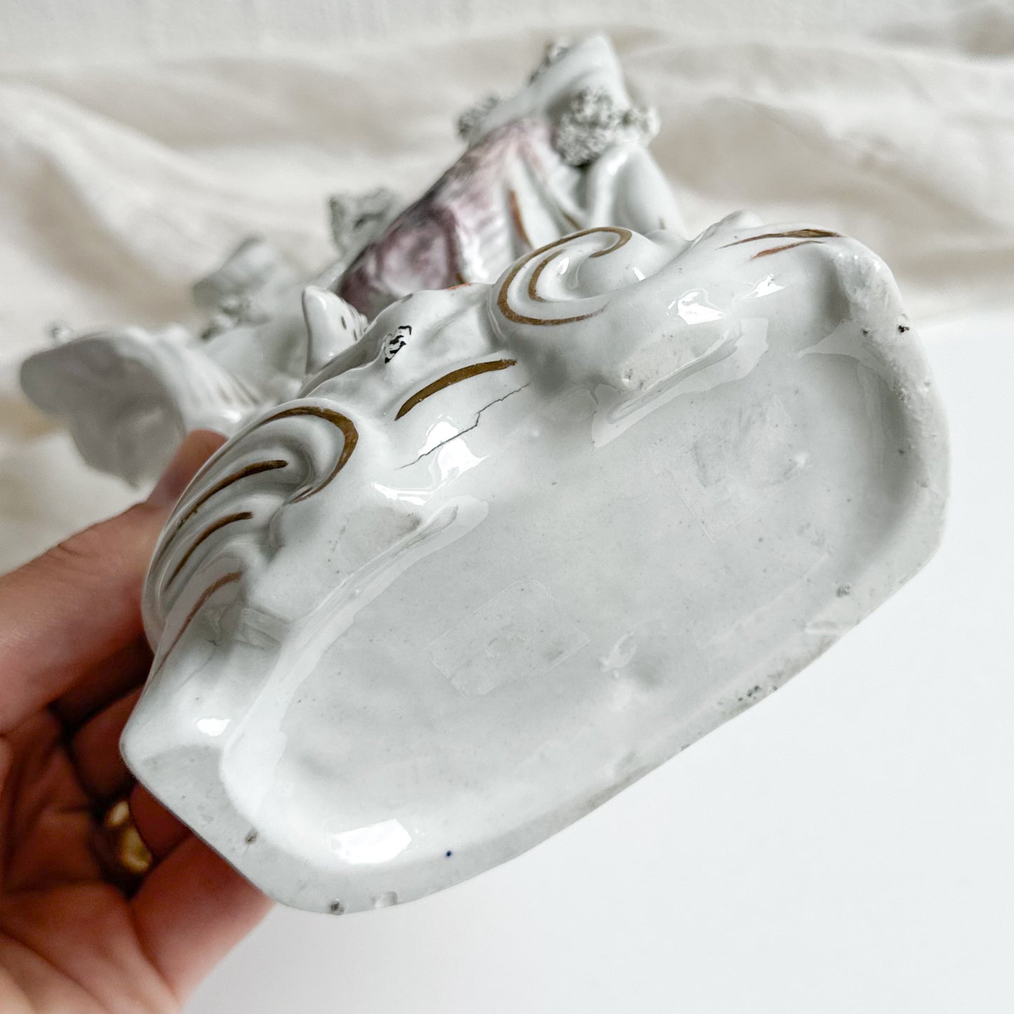 Antique Staffordshire Quill Holder