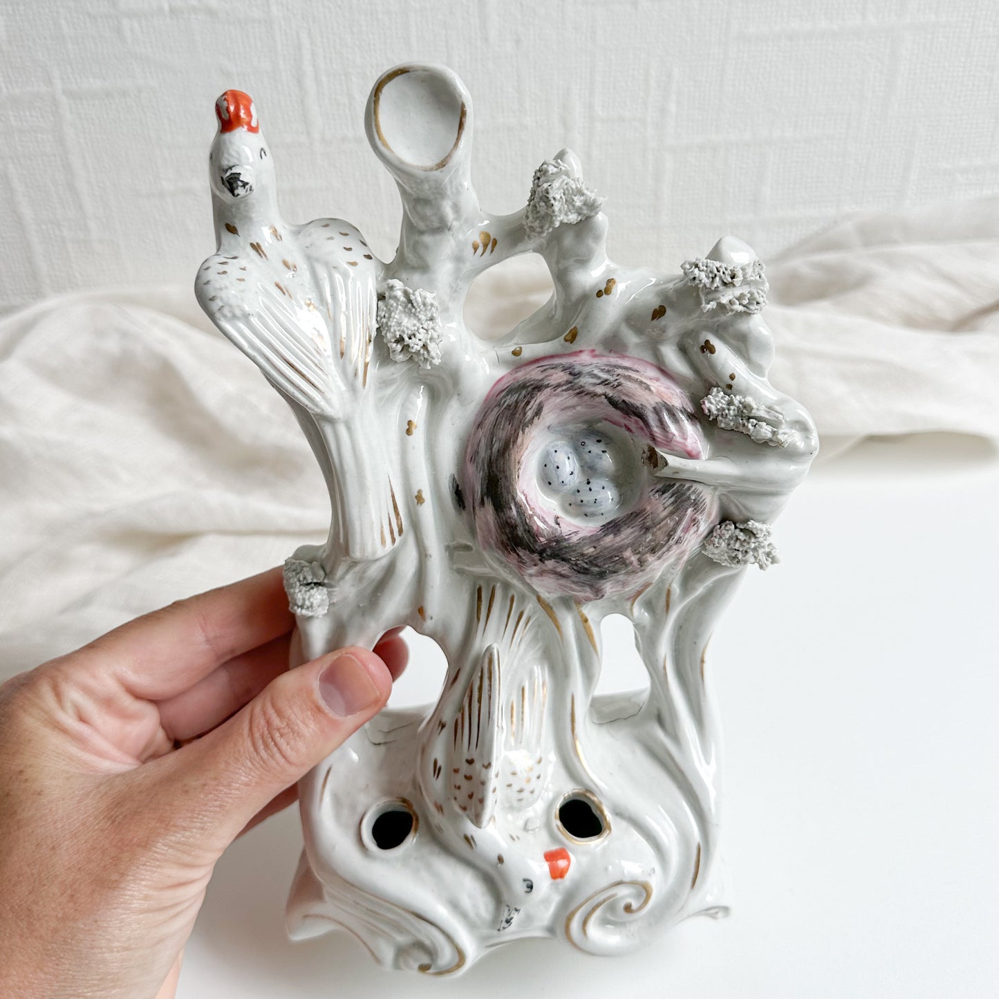 Antique Staffordshire Quill Holder