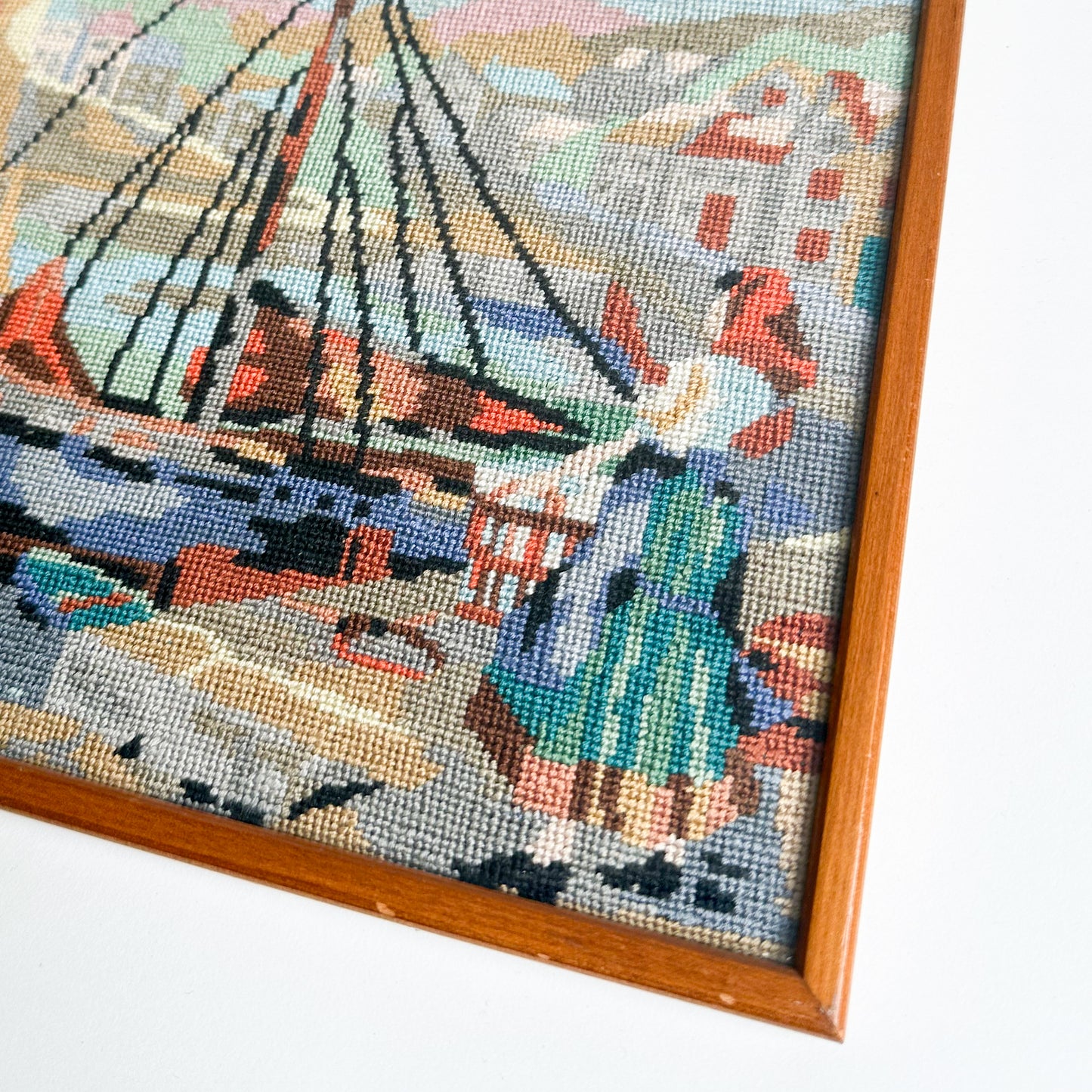 Harbour Scene Embroidery