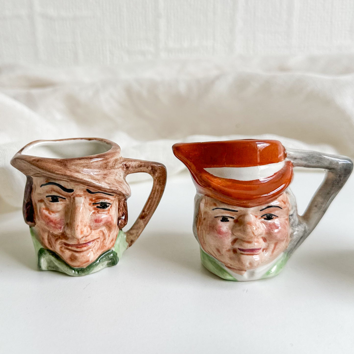 6 Miniature Toby Jugs