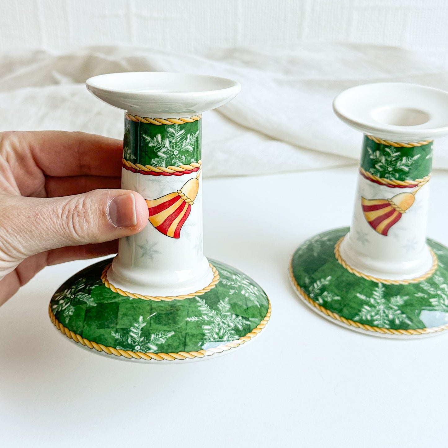 Pair of Wedgwood Candle Holders