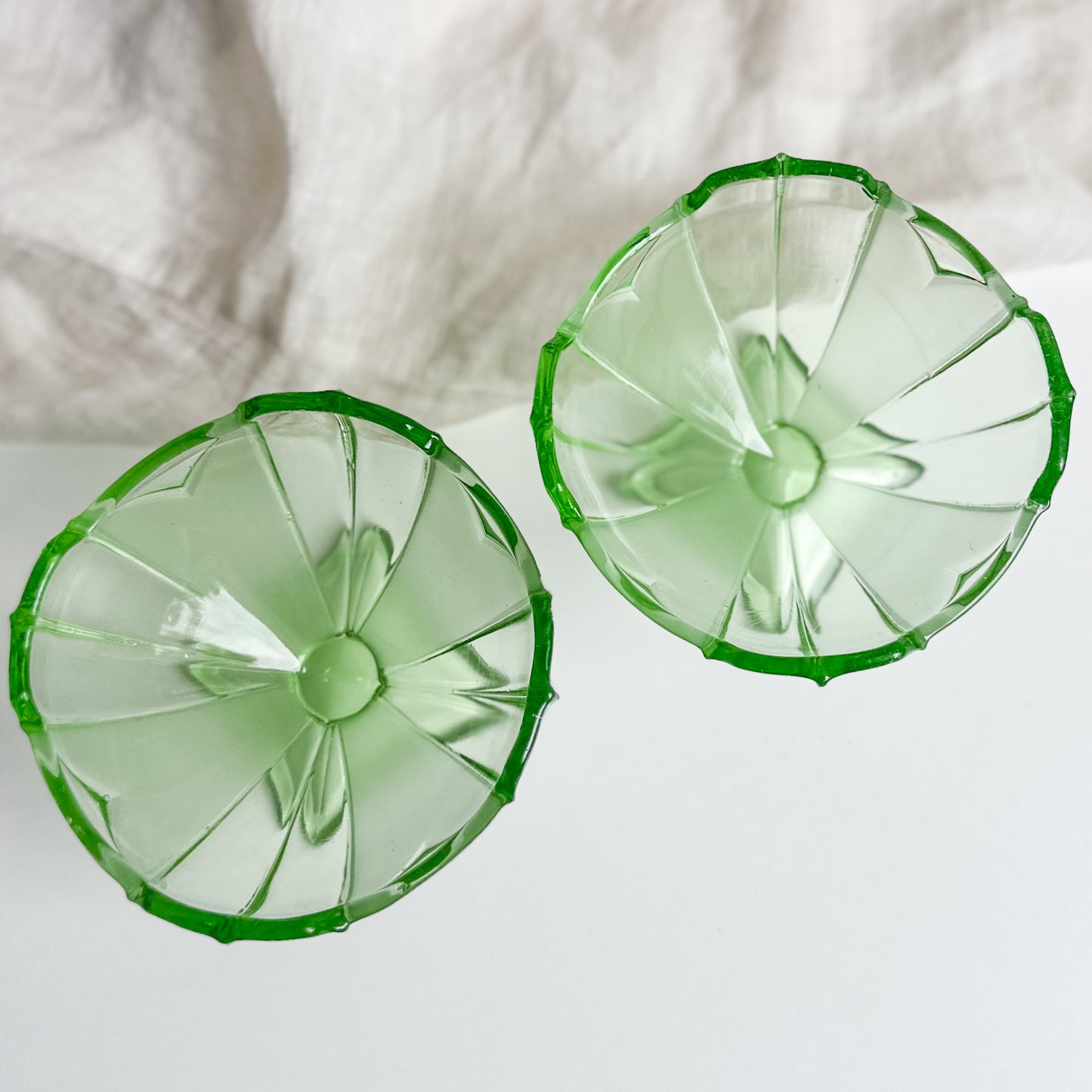 Pair of Glass Ice Cream Cups