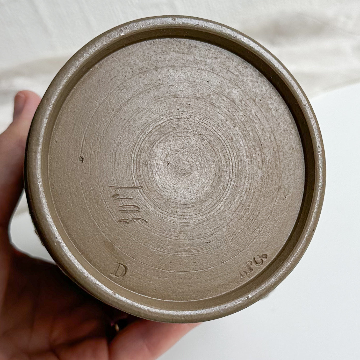 Jasperware Jug with Hinged Pewter Lid