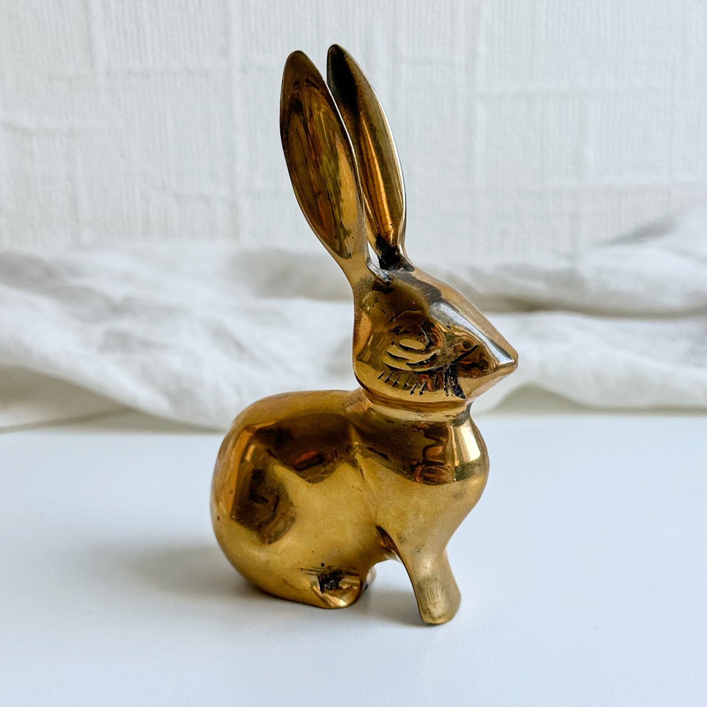 Brass Bunny Figurine