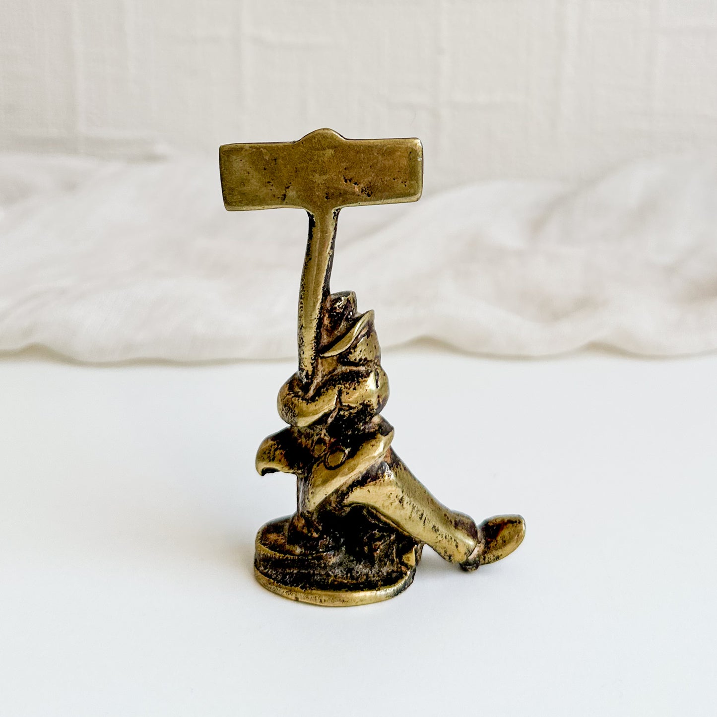 Drunk Man Brass Figurine 1