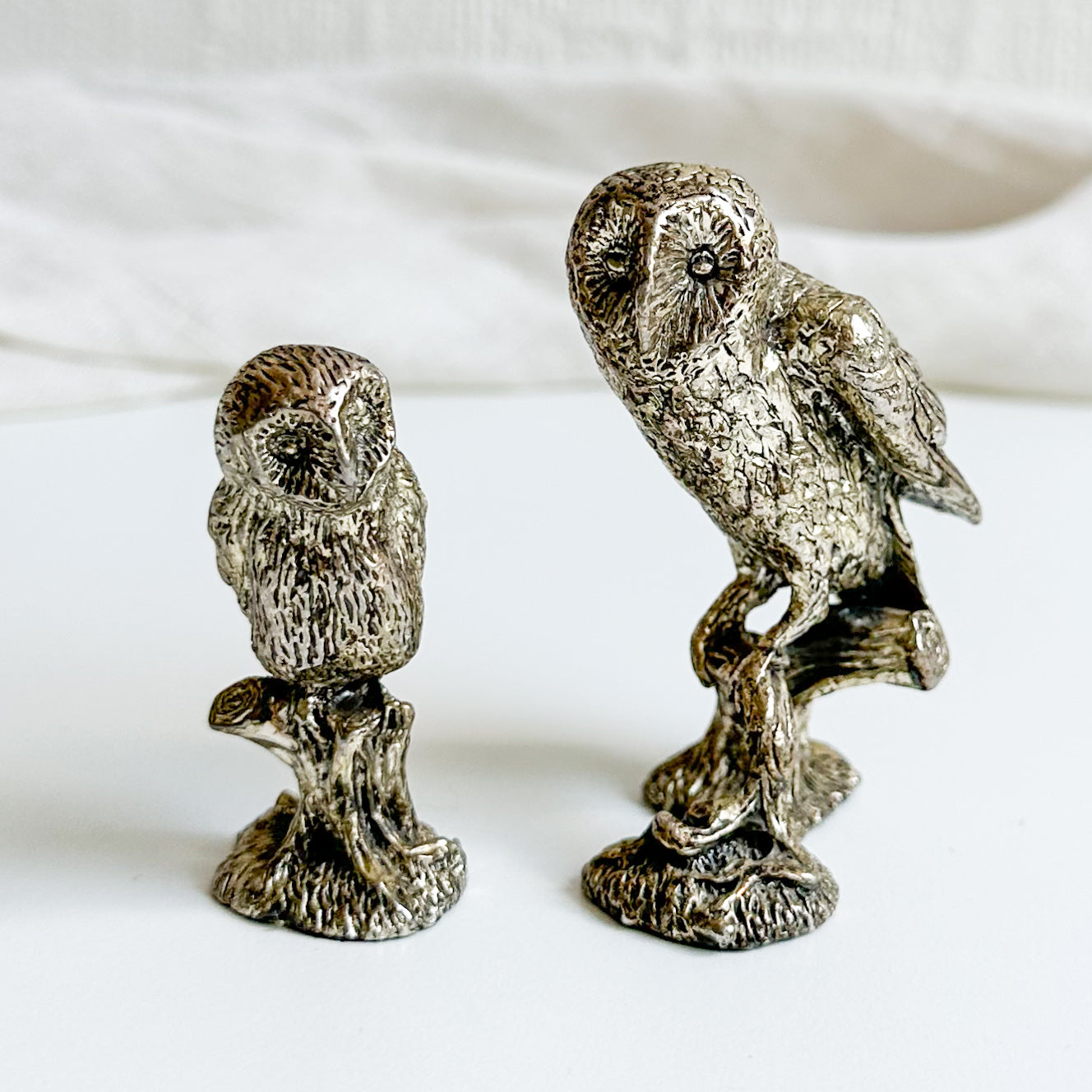 Pair of Owl Figurines
