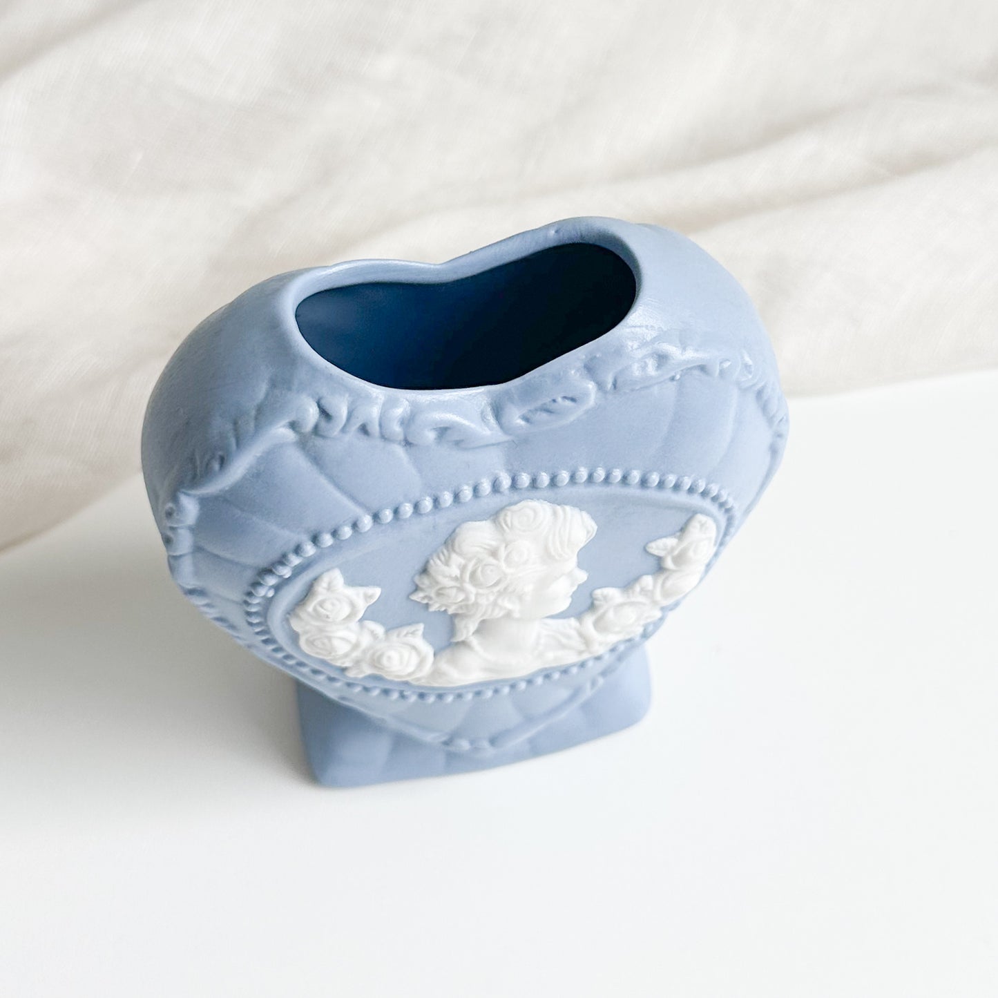 Blue Jasperware Bud Vase