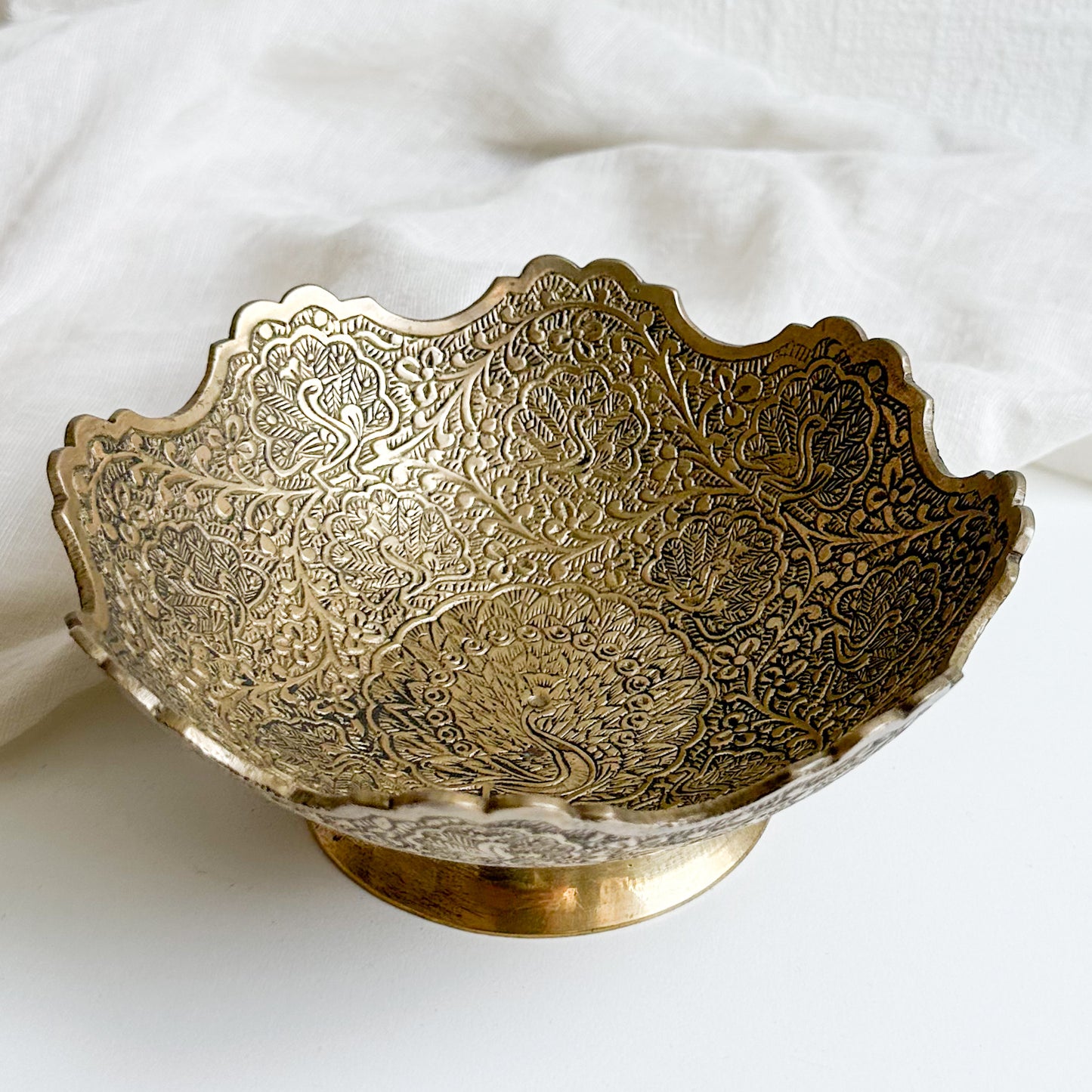 Brass Footed Bowl