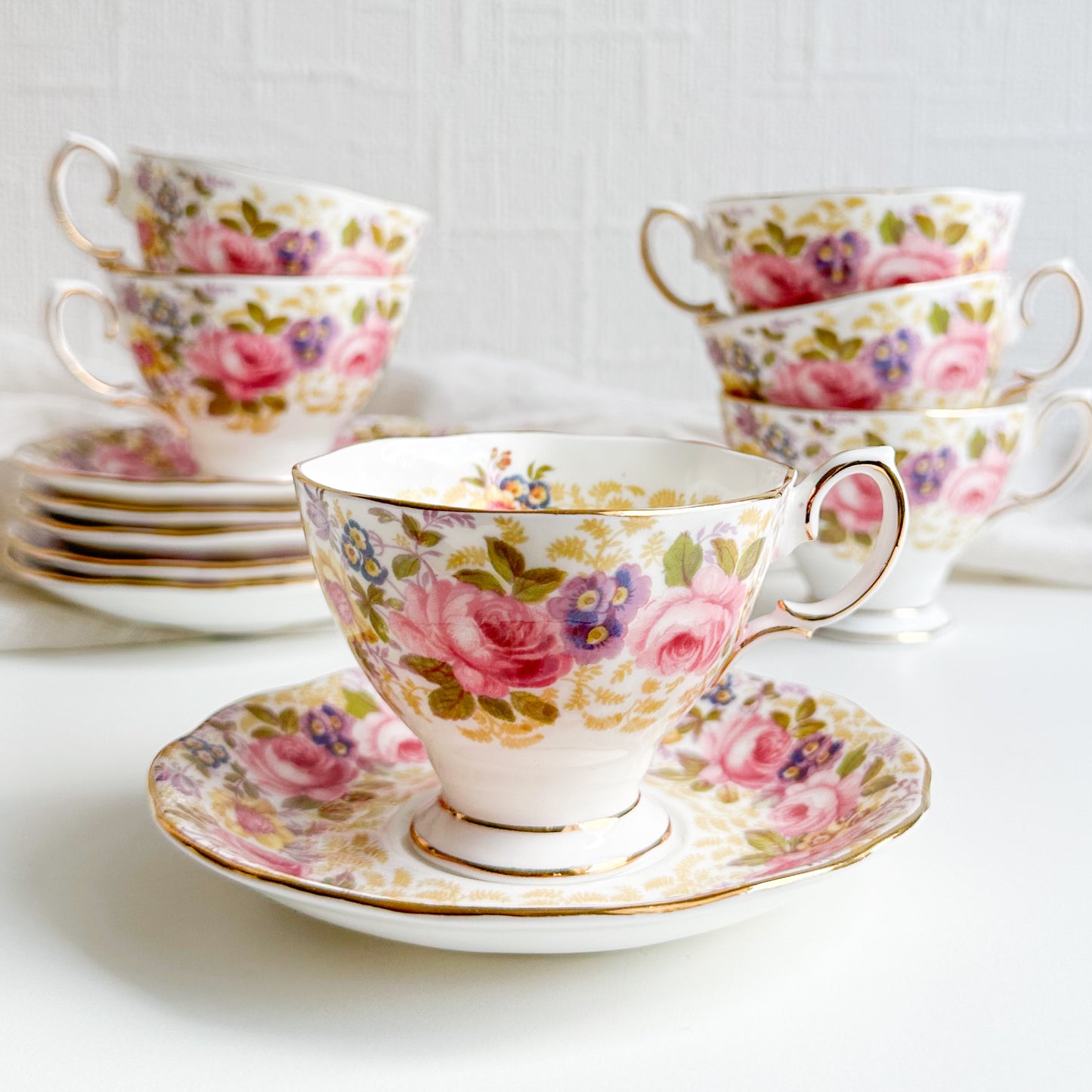 Royal Albert Cups and Saucers - SERENA