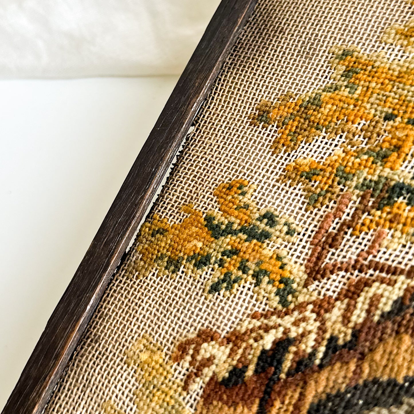 Antique Needlepoint Tapestry
