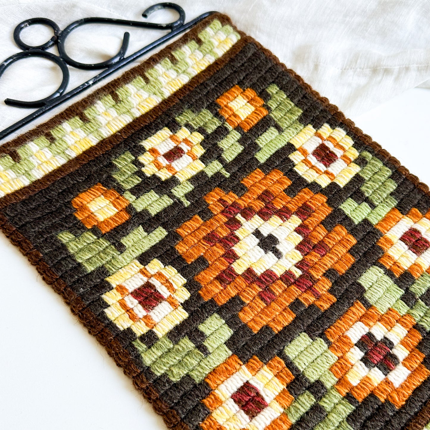 Scandinavian Folk Art Tapestry