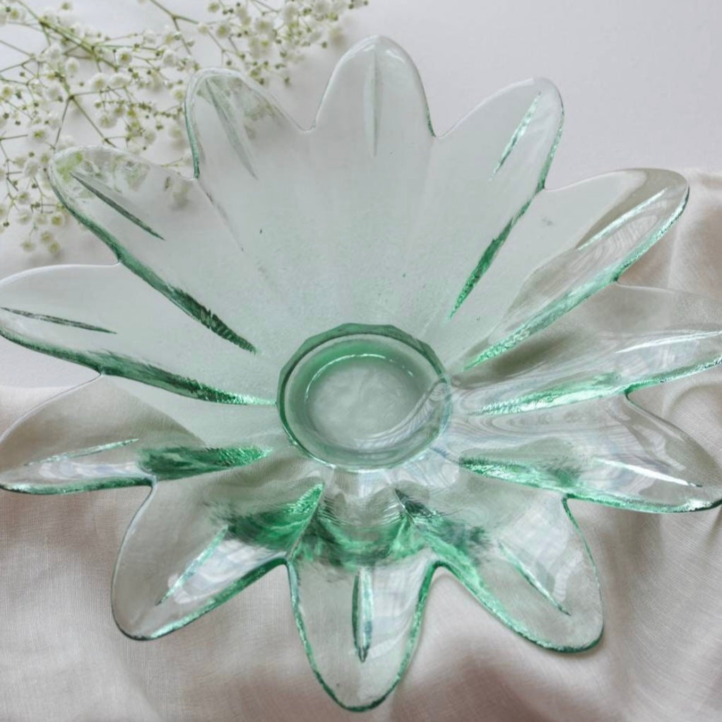 Flower Shaped Glass Bowl