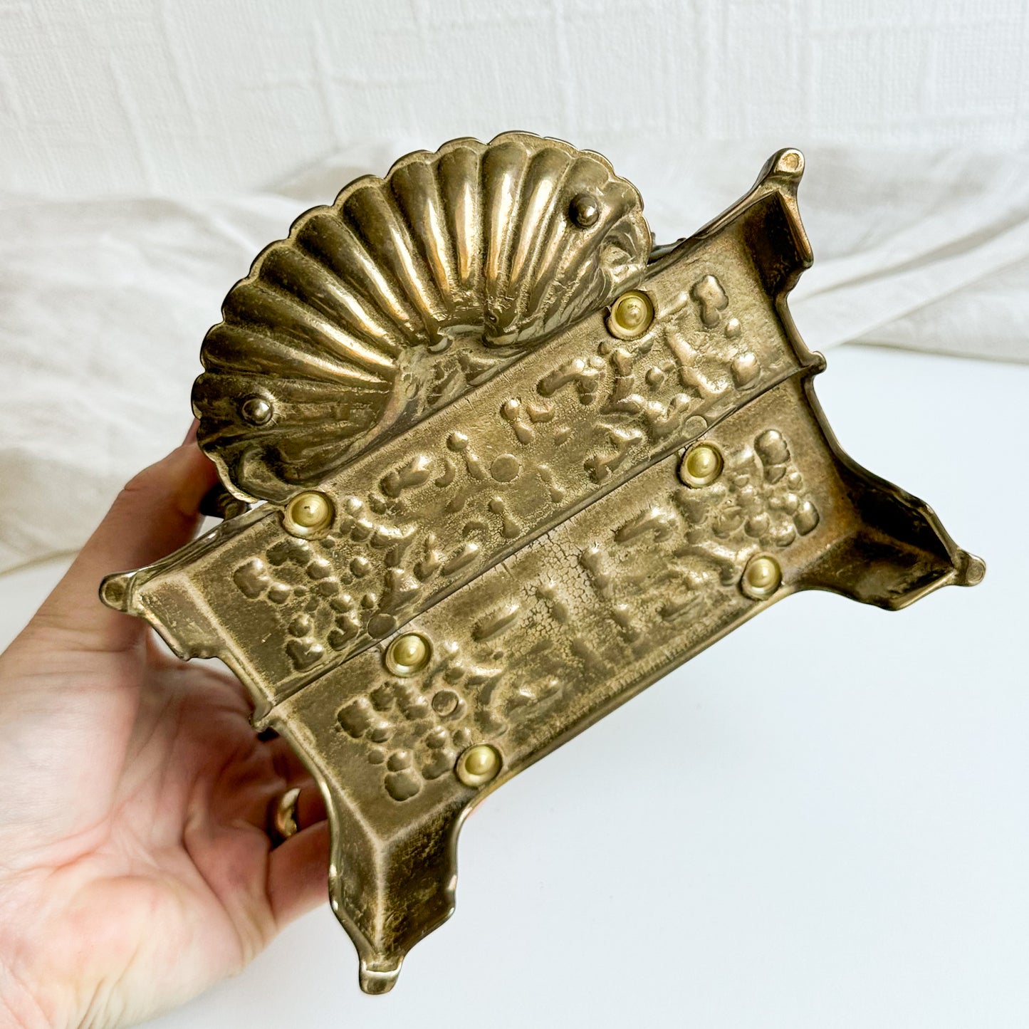 French Brass Letter Holder