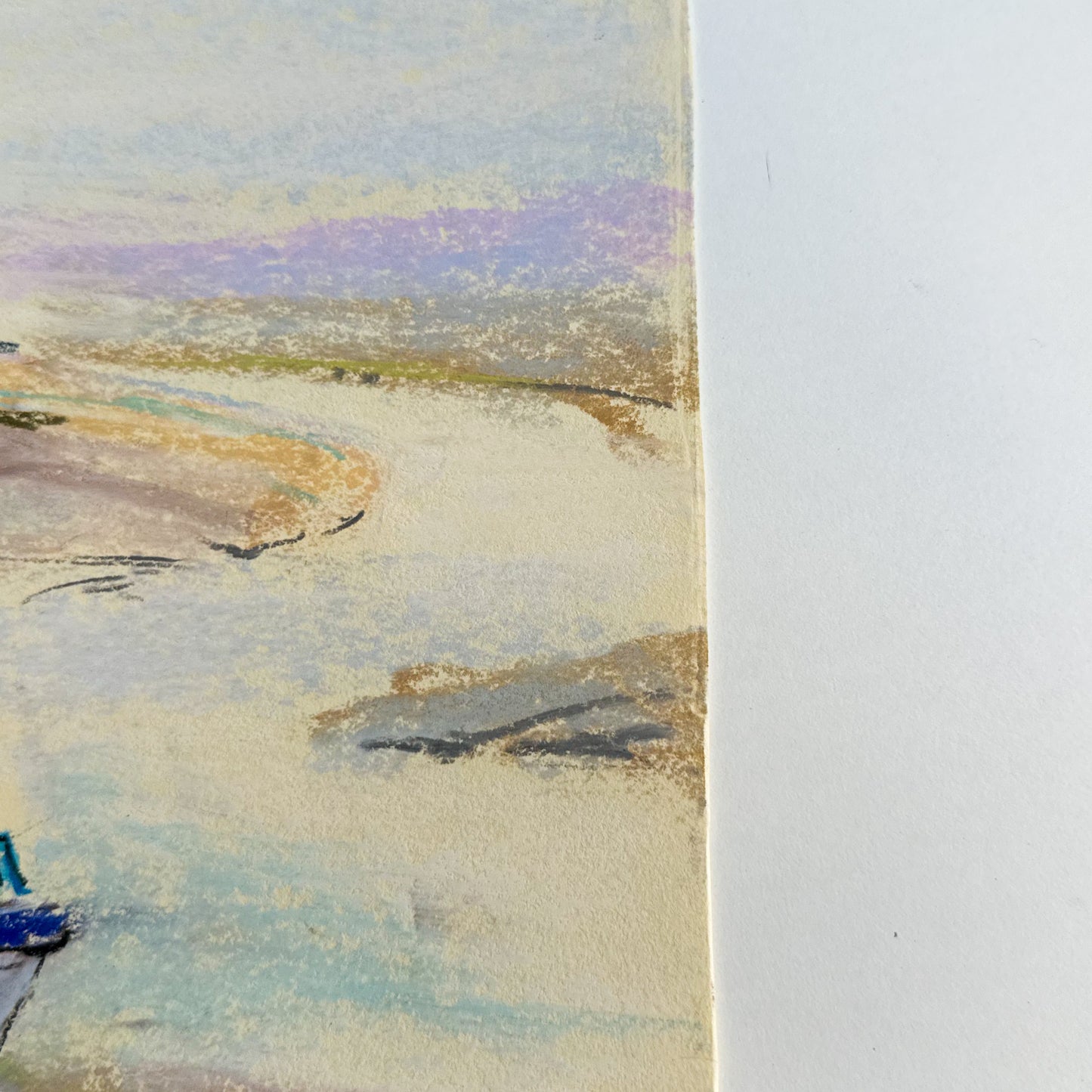 Unframed Oil Pastel - Boat