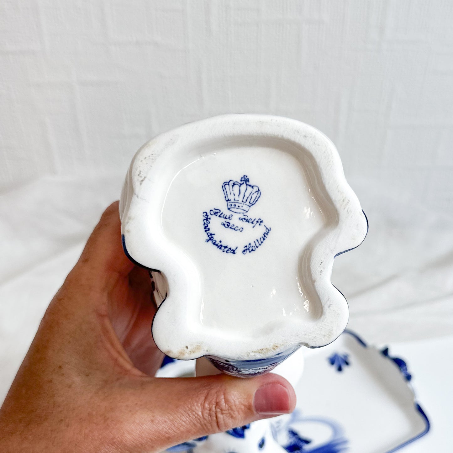 Blue Delft Cow Set
