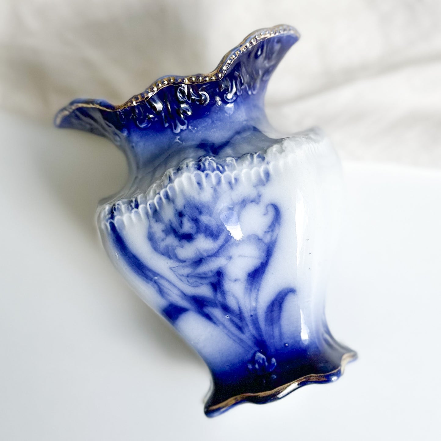 Antique Flow Blue Vase