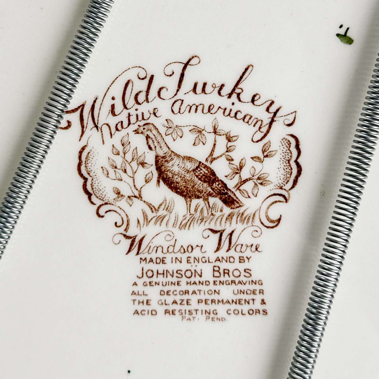 Wild Turkeys Wall Plate by Johnson Bros