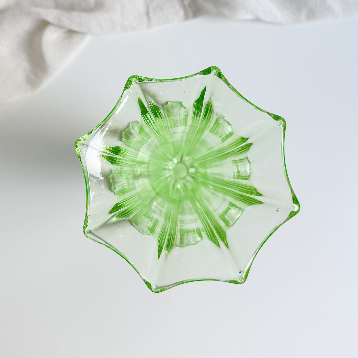 Art Deco Uranium Glass Vase