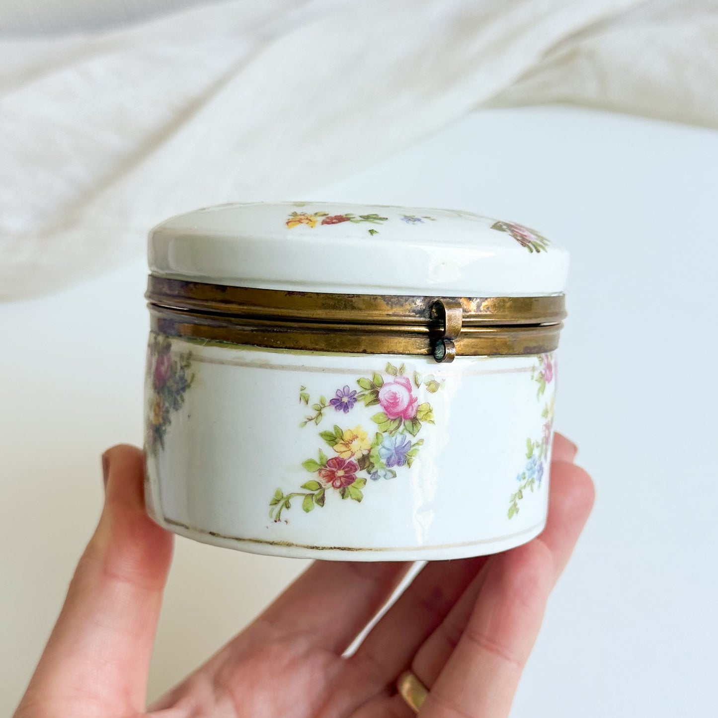 Floral Porcelain Jewellery Box